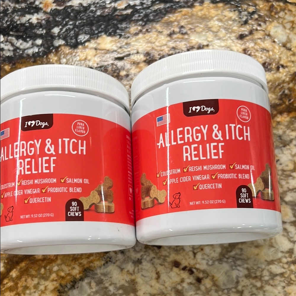 Allergy & Itch Relief Soft Chews for Dogs - Red